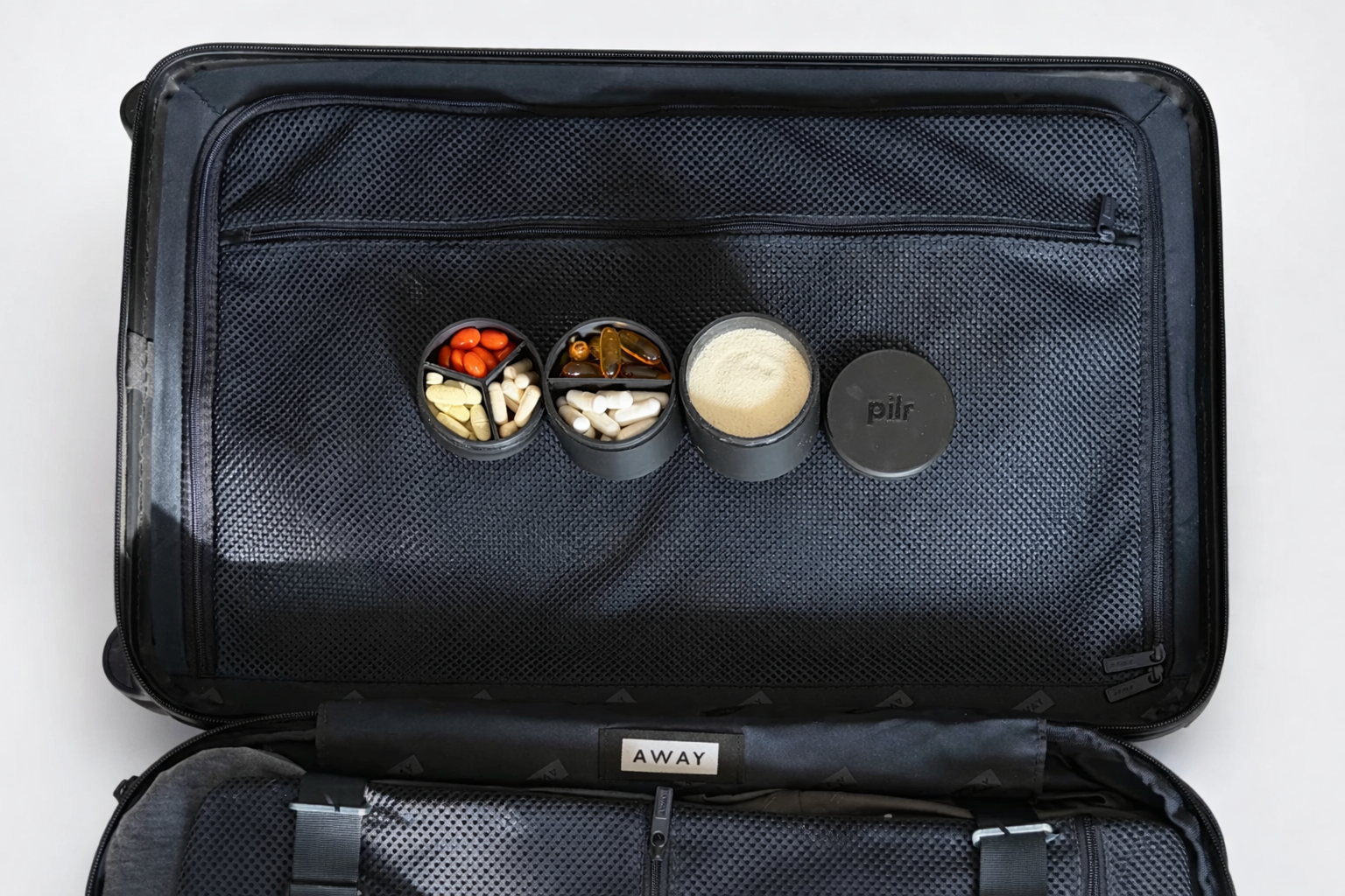 STACK powder pod in use