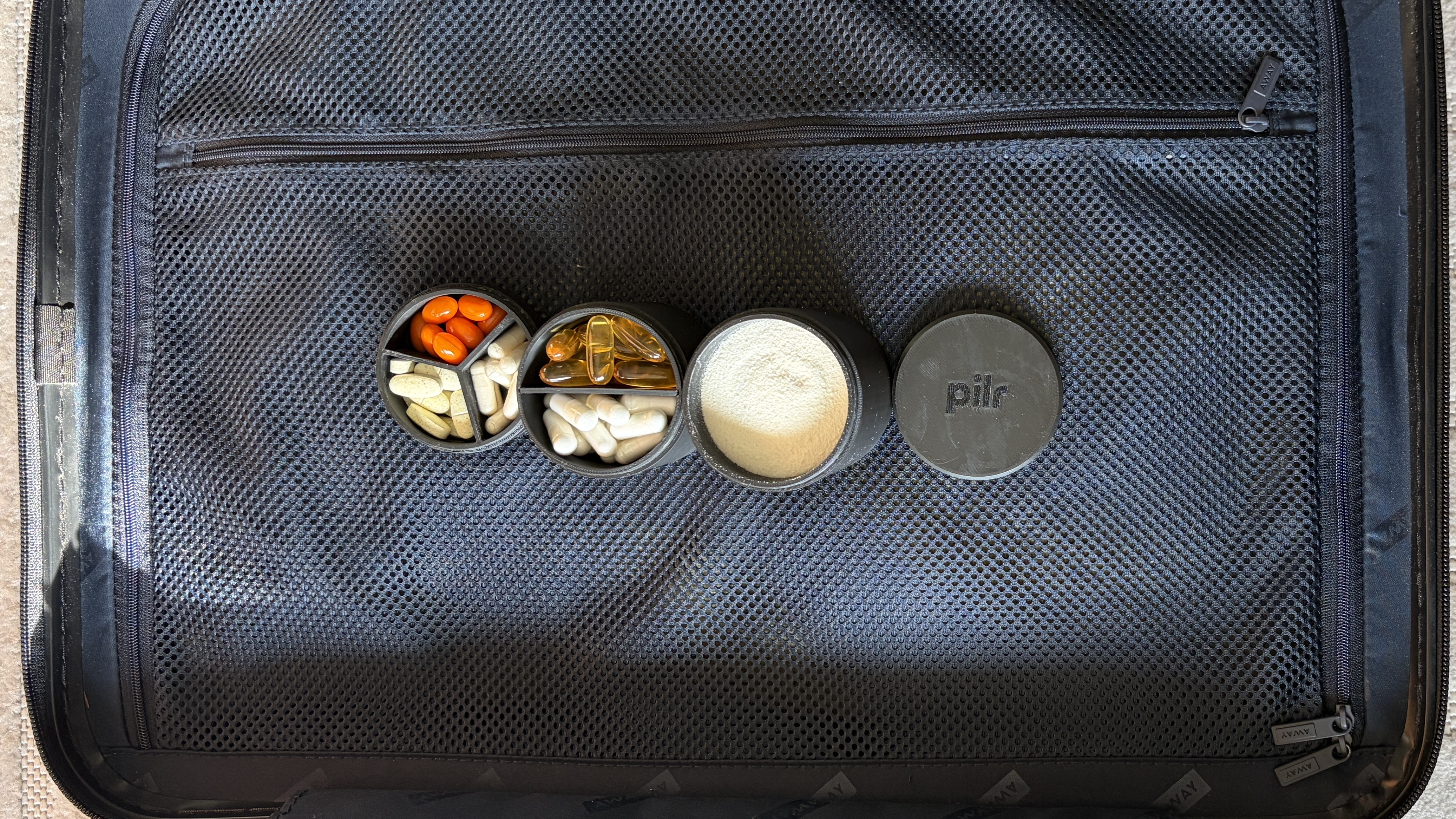 STACK powder pod in use